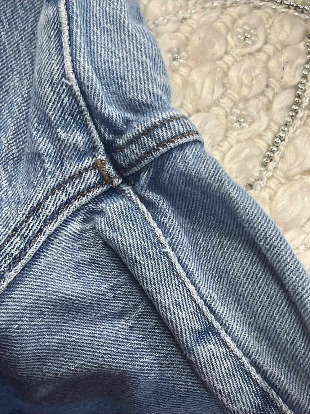Madewell 90s Straight Jeans 28P Light Wash High Rise Vintage Denim Petite - Picture 7 of 13